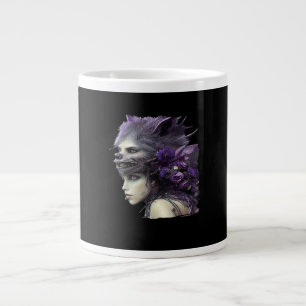 Whimsigoth Funny Design For Halloween Large Coffee Mug