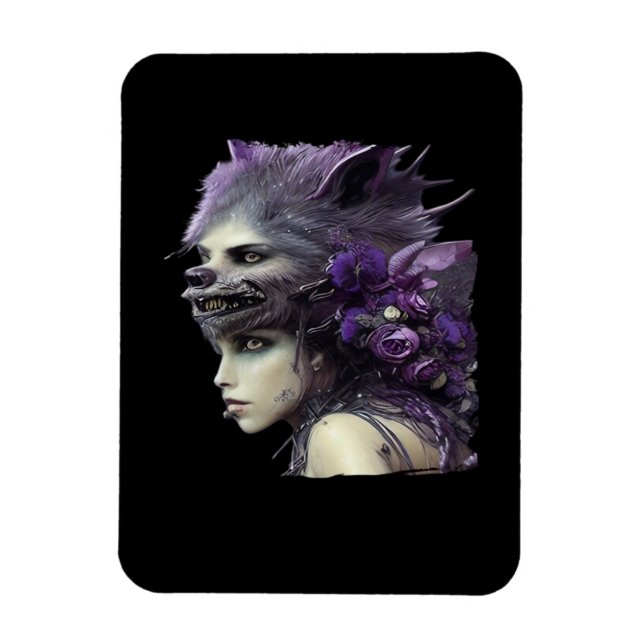 Whimsigoth Funny Design For Halloween Magnet (Vertical)