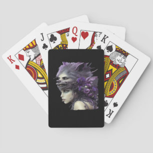 Whimsigoth Funny Design For Halloween Playing Cards