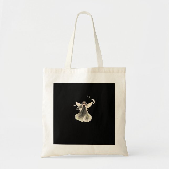 Whimsigoth Girl Dark Fairy Aesthetic With Vibes Cl Tote Bag (Front)