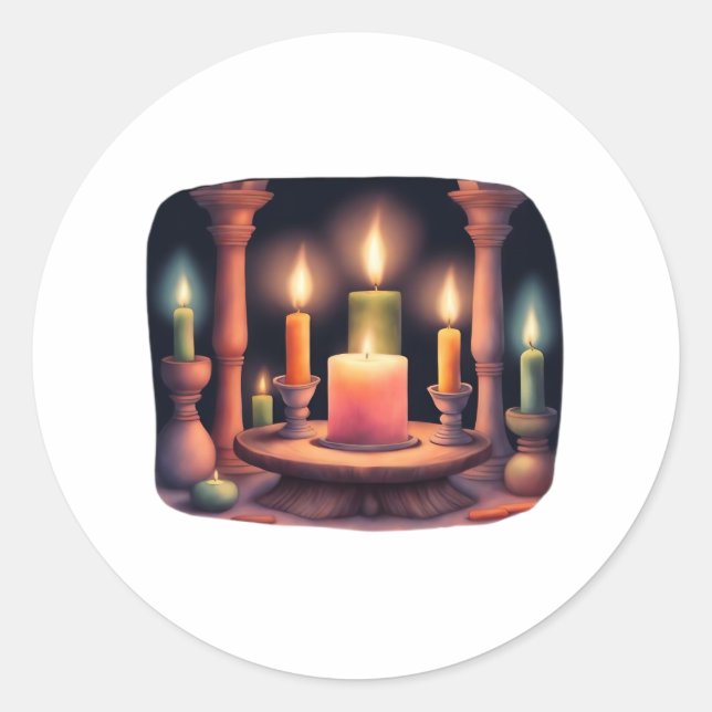 Whimsigoth Goth Wall Art 90S Decor Heckinfarout Classic Round Sticker (Front)