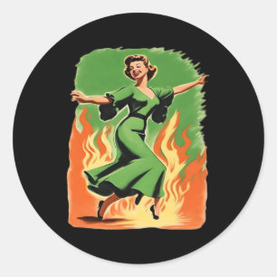 Whimsigoth Goth Wall Art 90s Decor HECKINFAROUT Fu Classic Round Sticker