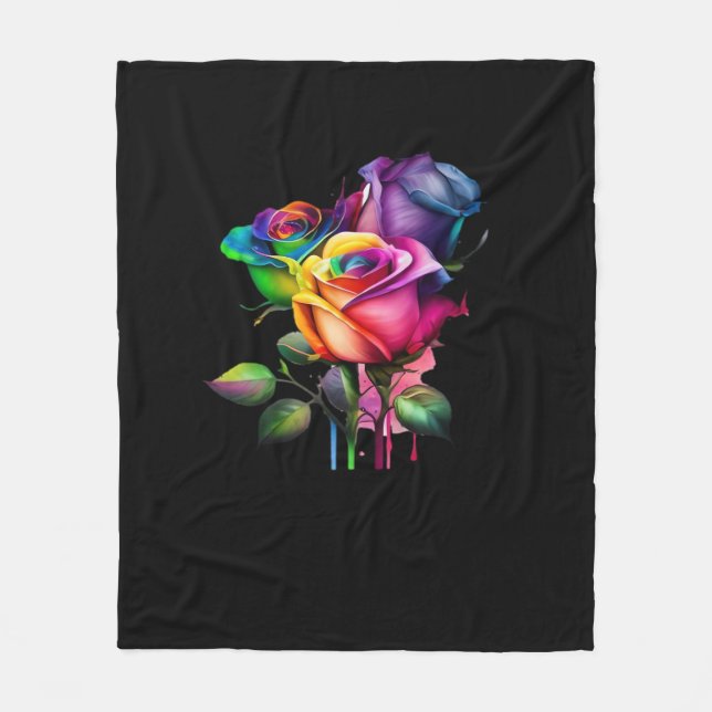 Whimsigoth – Gothic Design Fleece Blanket (Front)