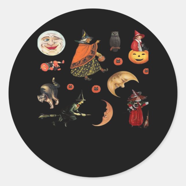 Whimsigoth Halloween Pack Classic Classic Round Sticker (Front)