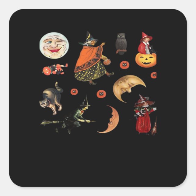 Whimsigoth Halloween Pack Classic Square Sticker (Front)