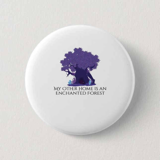 Whimsigoth Ink – Mystical Forests, Moons & Magic A 6 Cm Round Badge (Front)