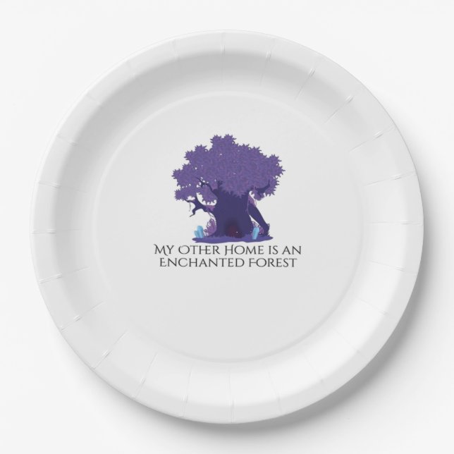 Whimsigoth Ink – Mystical Forests, Moons & Magic A Paper Plate (Front)