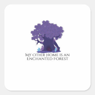 Whimsigoth Ink – Mystical Forests, Moons & Magic A Square Sticker