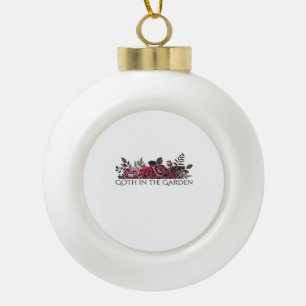 Whimsigoth Ink – Mystical Forests, Moons & Magic C Ceramic Ball Christmas Ornament