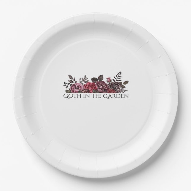 Whimsigoth Ink – Mystical Forests, Moons & Magic C Paper Plate (Front)