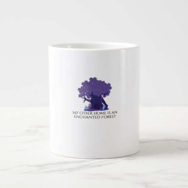 Whimsigoth Ink – Mystical Forests, Moons Magic Cla Large Coffee Mug (Front)