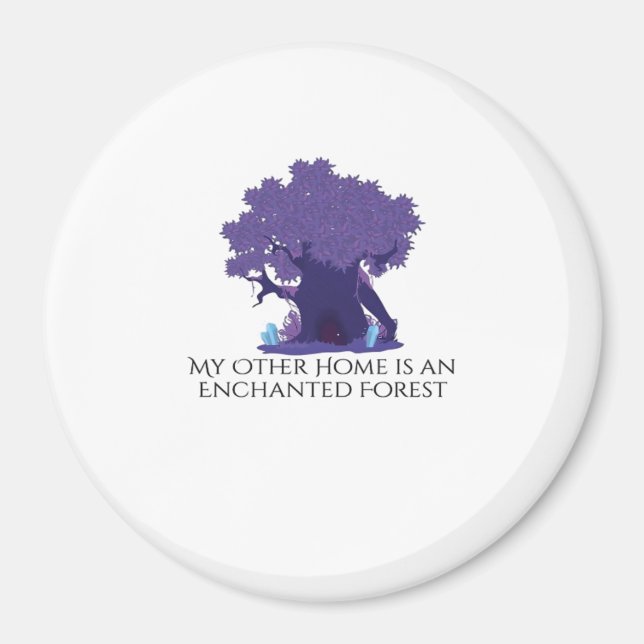 Whimsigoth Ink – Mystical Forests, Moons Magic Cla Magnet (Front)
