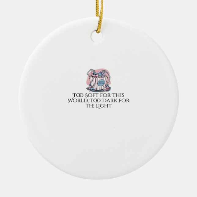 Whimsigoth Ink – Mystical Forests, Moons & Magic E Ceramic Tree Decoration (Front)