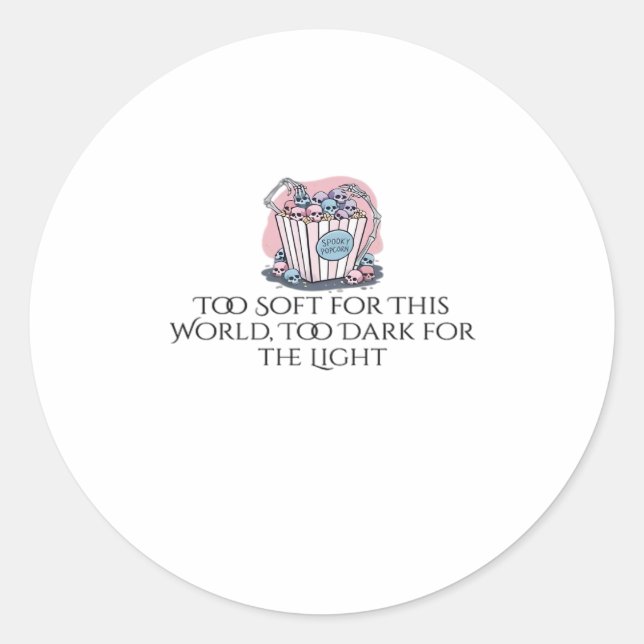 Whimsigoth Ink – Mystical Forests, Moons & Magic E Classic Round Sticker (Front)