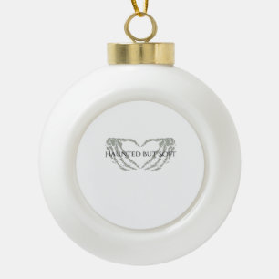 Whimsigoth Ink – Mystical Forests, Moons & Magic F Ceramic Ball Christmas Ornament