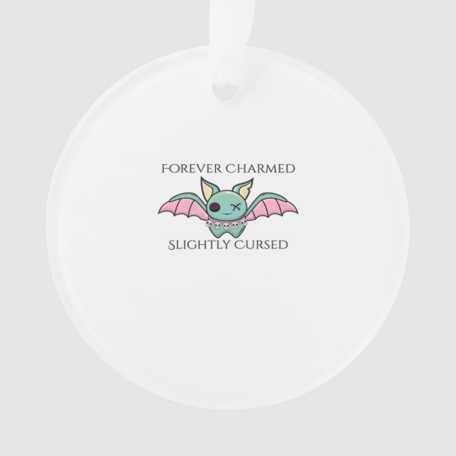 Whimsigoth Ink – Mystical Forests, Moons & Magic F Ornament (Front)