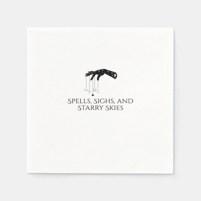 Whimsigoth Ink – Mystical Forests, Moons & Magic O Napkin (Front)