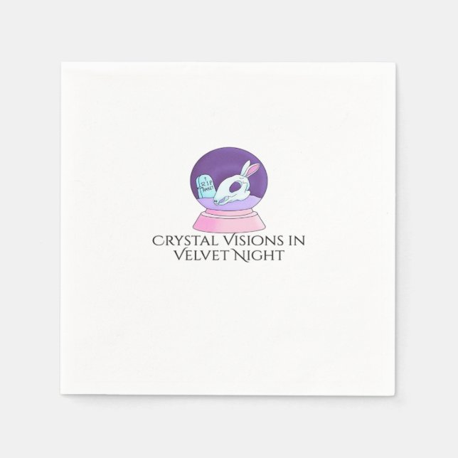 Whimsigoth Ink – Mystical Forests, Moons & Magic R Napkin (Front)