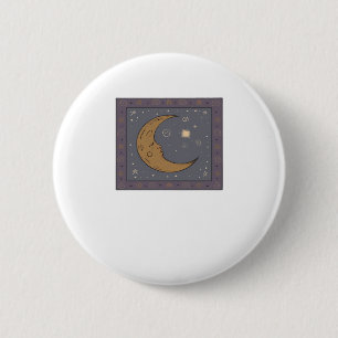 Whimsigoth Moon Classic 6 Cm Round Badge