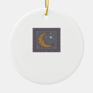 Whimsigoth Moon Classic Ceramic Tree Decoration