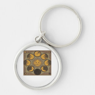 Whimsigoth Moon Classic Key Ring
