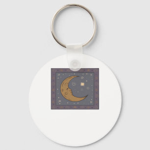 Whimsigoth Moon Classic Key Ring