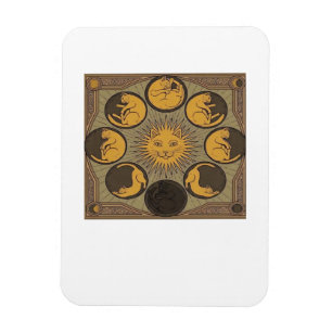 Whimsigoth Moon Classic Magnet