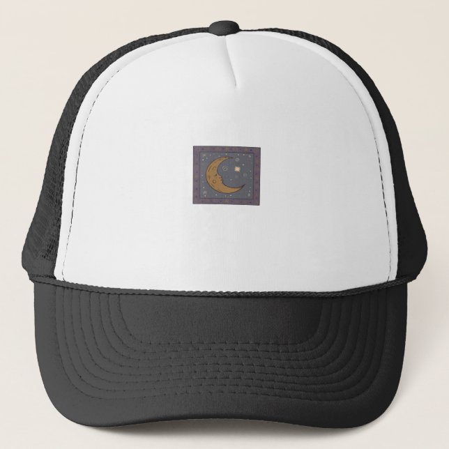 Whimsigoth Moon Classic Trucker Hat (Front)