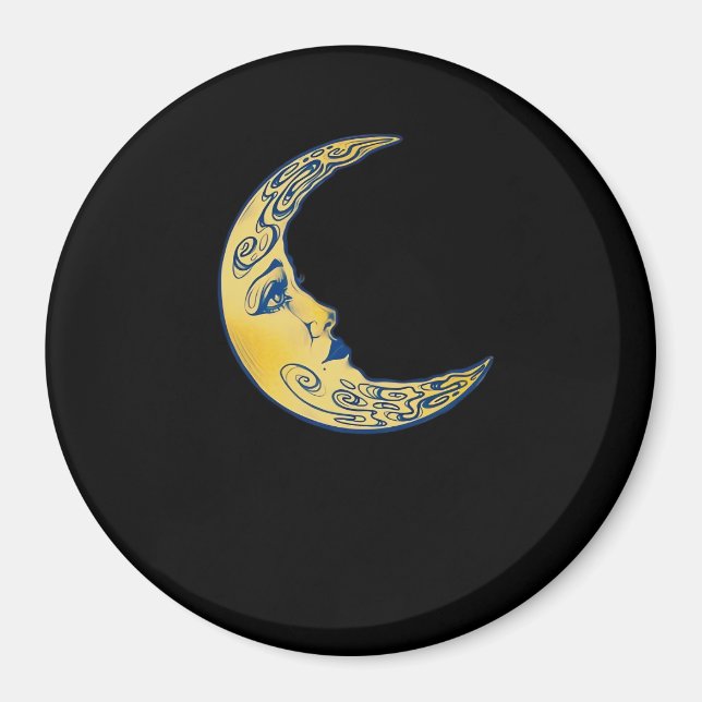 Whimsigoth Moon Magnet (Front)
