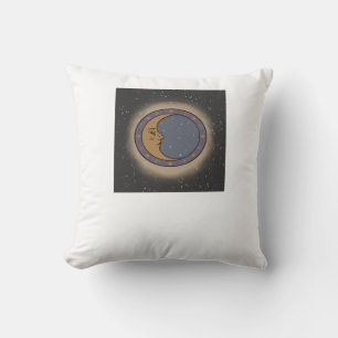 Whimsigoth Moon Print Cushion