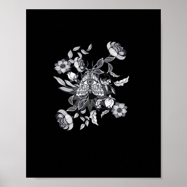 Whimsigoth Moth • Grunge Fairy Classic Poster (Front)