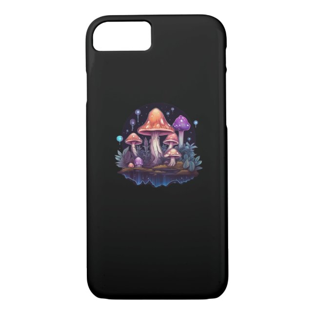 Whimsigoth Mushrooms And Crystals Case-Mate iPhone Case (Back)