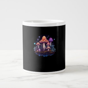 Whimsigoth Mushrooms And Crystals Large Coffee Mug