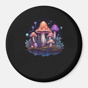 Whimsigoth Mushrooms And Crystals Magnet
