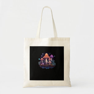 Whimsigoth Mushrooms And Crystals Tote Bag