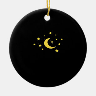 Whimsigoth Night Sky Sun Moon Witchy Ceramic Tree Decoration