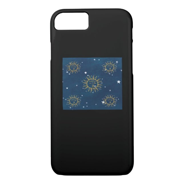 Whimsigoth Night Sky Sun Moon Witchy Classic Desig Case-Mate iPhone Case (Back)