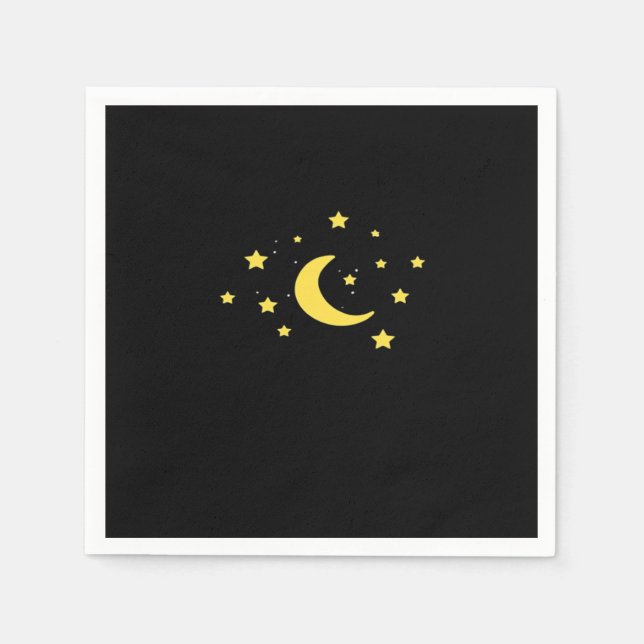 Whimsigoth Night Sky Sun Moon Witchy Napkin (Front)