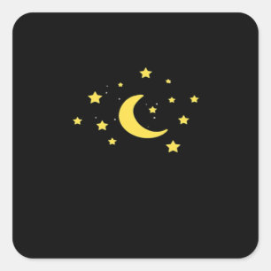 Whimsigoth Night Sky Sun Moon Witchy Square Sticker