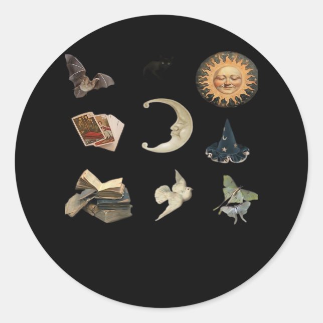 Whimsigoth Pack Classic Round Sticker (Front)