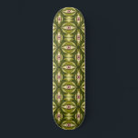 Whimsigoth Pink Eye Green Botanical Maximalist Art Skateboard<br><div class="desc">Step into a lush, mystical garden that looks right back at you! This Whimsigoth Pink Eyes Green Botanical design is a seamless fusion of nature and the surreal. Featuring vibrant, hand-drawn pink eyes nestled among intricate emerald green foliage, this pattern is the definition of "eclectic chic." Designed for the creative...</div>