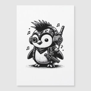 Whimsigoth Punkrock Weirdcore Penguin Vintage Art 