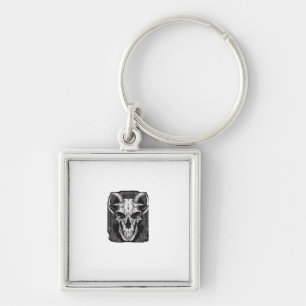 Whimsigoth Skull Gothic Aesthetic Design Classic Key Ring