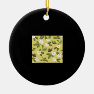 Whimsigoth Snail Classic Ceramic Tree Decoration