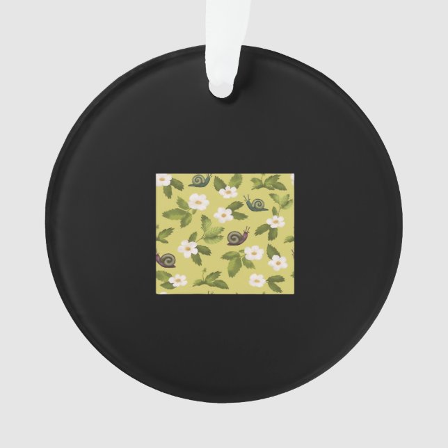 Whimsigoth Snail Classic Ornament (Front)