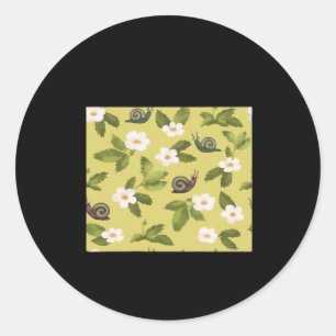 Whimsigoth Snail Classic Round Sticker