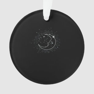 Whimsigoth Starry Night Moon Witchy Classic Ornament