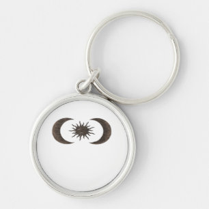 Whimsigoth Sun And Moons Key Ring