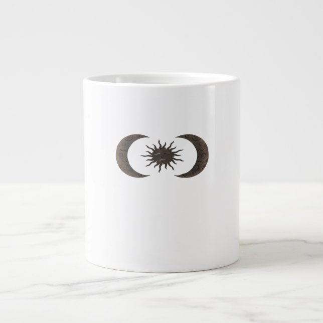 Whimsigoth Sun And Moons Large Coffee Mug (Front)