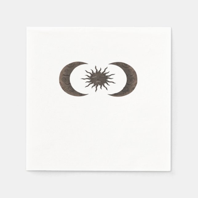 Whimsigoth Sun And Moons Napkin (Front)